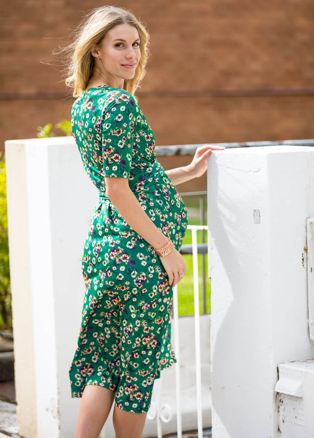 Floressa Leonie Pregnancy & Nursing Wrap Dress | Queen Bee