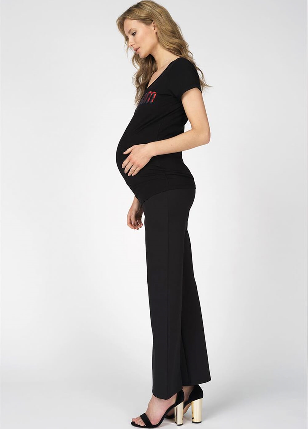 Basic Black Maternity Work Trousers by Supermom | Queen Bee