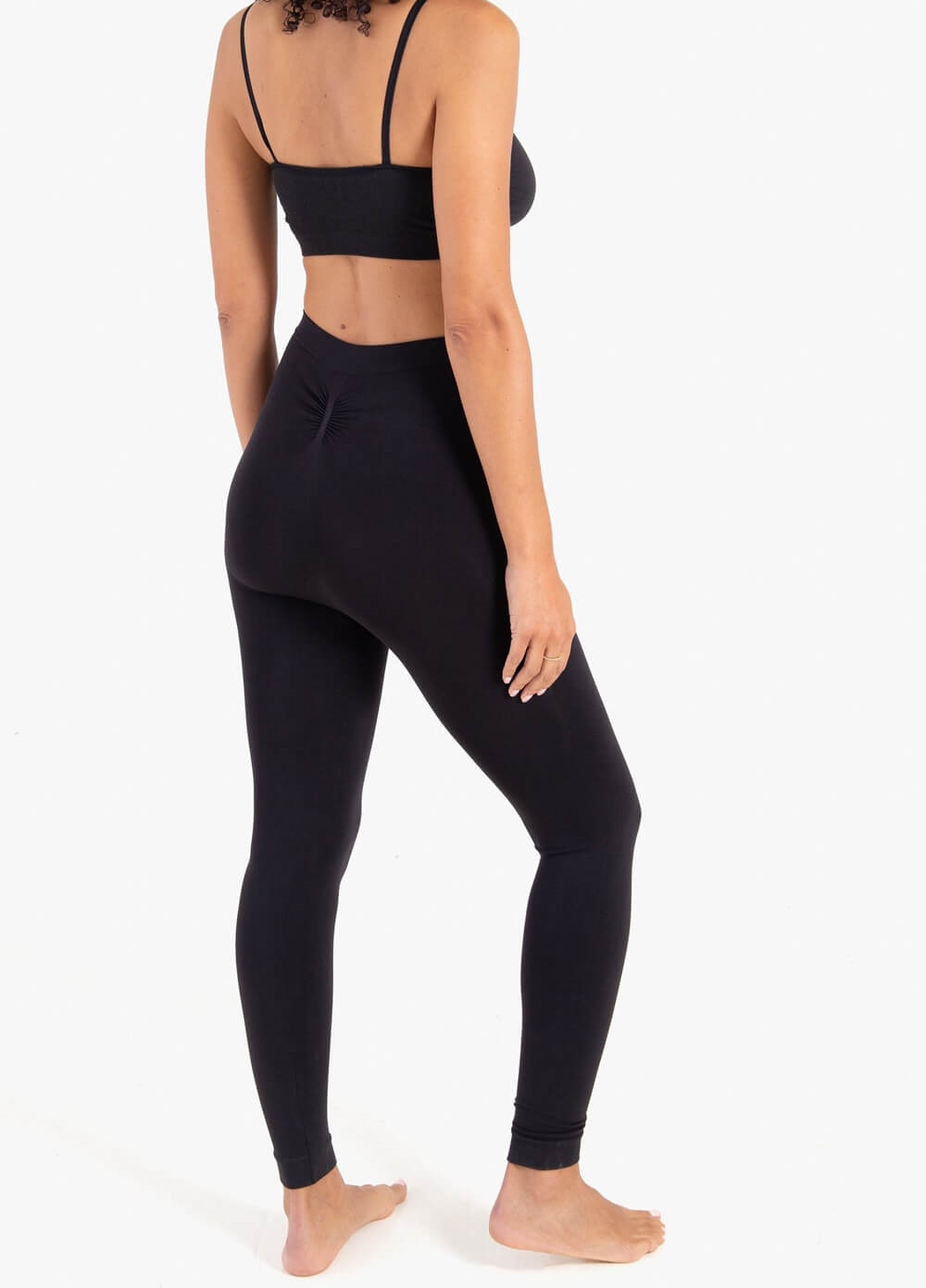 Seamless Maternity Leggings in Black by 