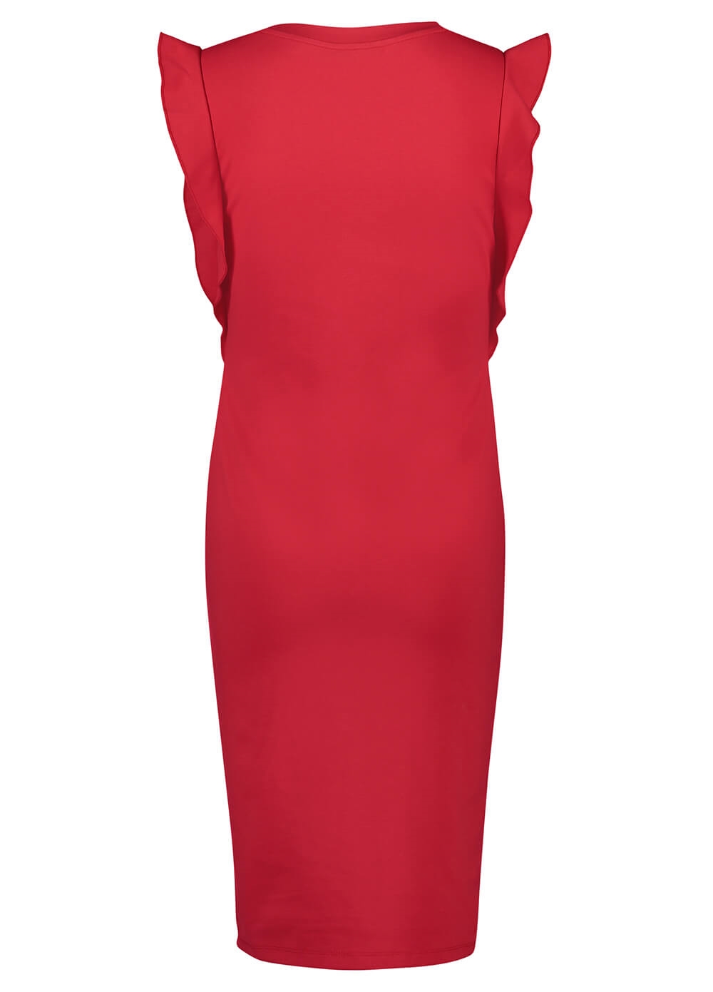 Noppies - Crimson Red Ruffle Sleeve Maternity Dress | Queen Bee