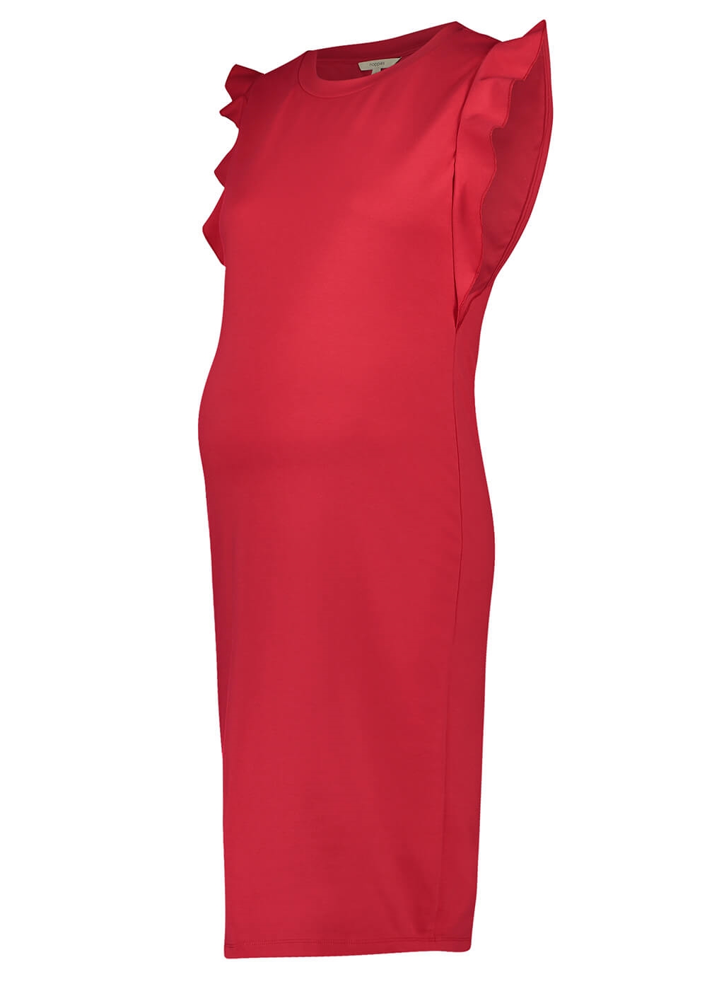 Noppies - Crimson Red Ruffle Sleeve Maternity Dress | Queen Bee