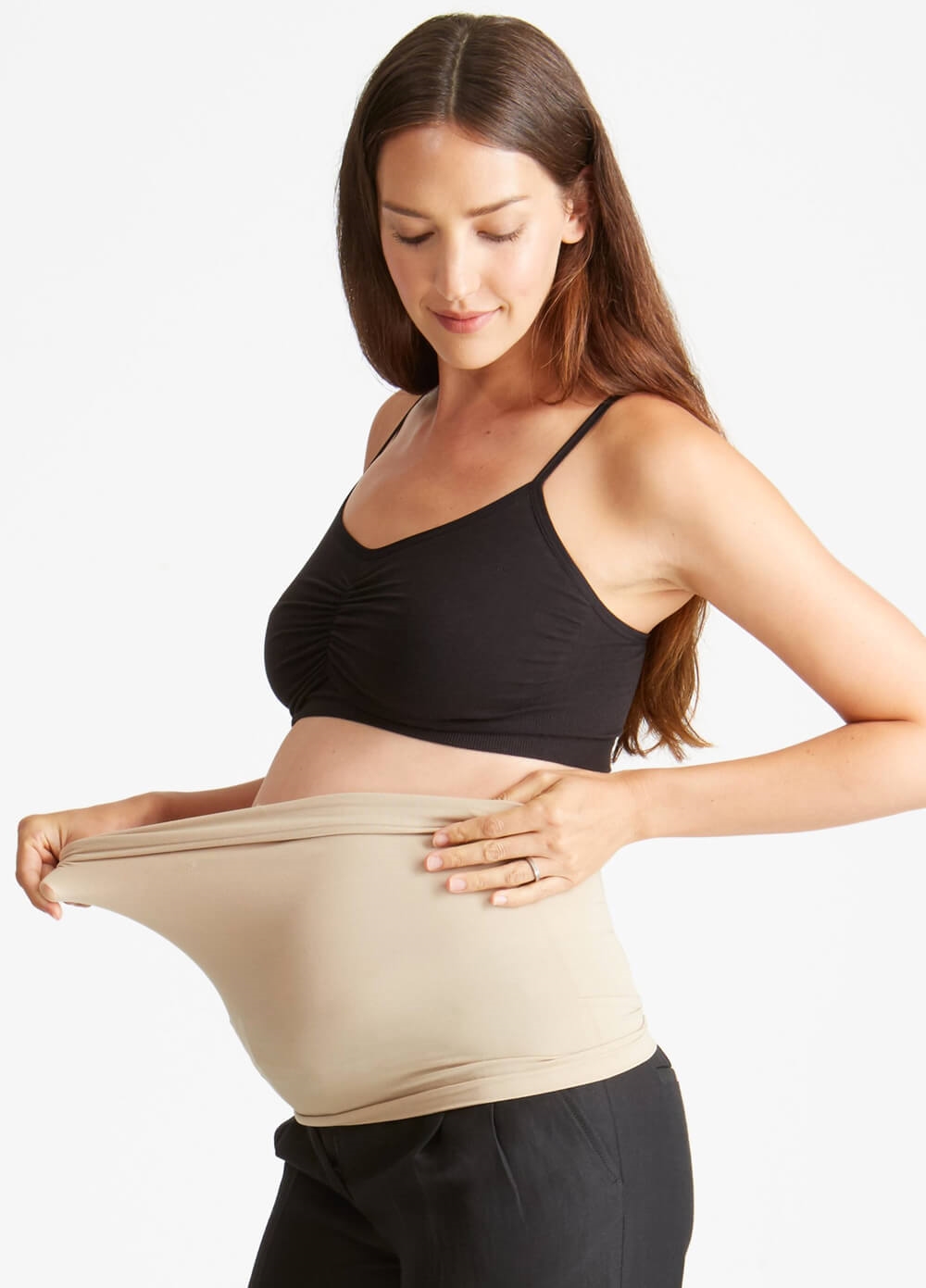 Bellaband Maternity Belly Band In Nude by Ingrid & Isabel