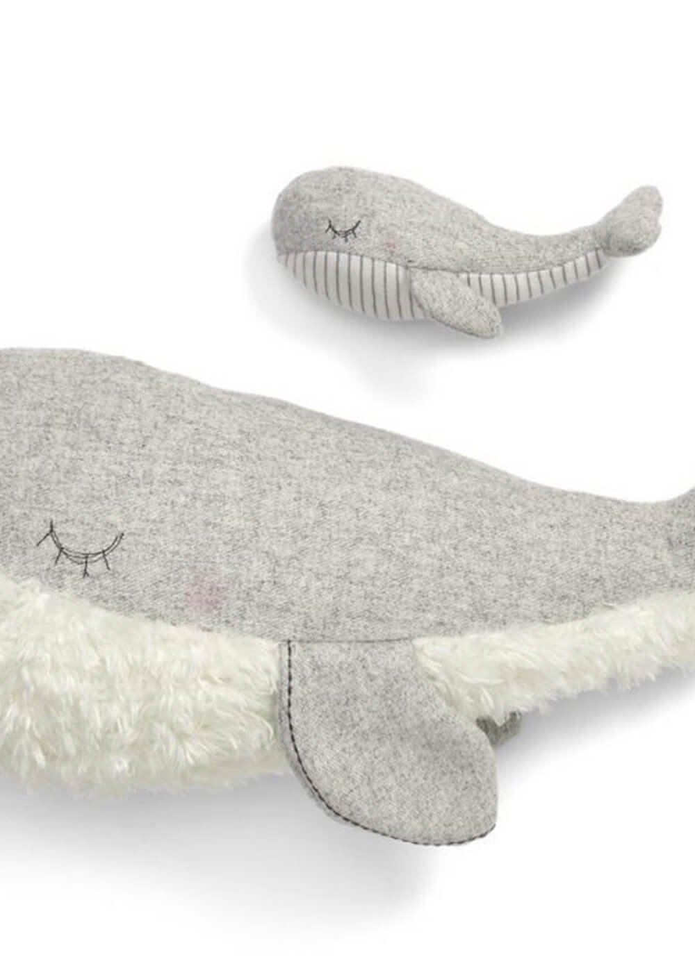 Mamas & Papas - Super Soft Whale and Baby Toy | Queen Bee