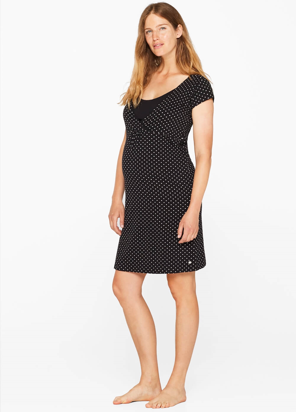 organic cotton nursing gown