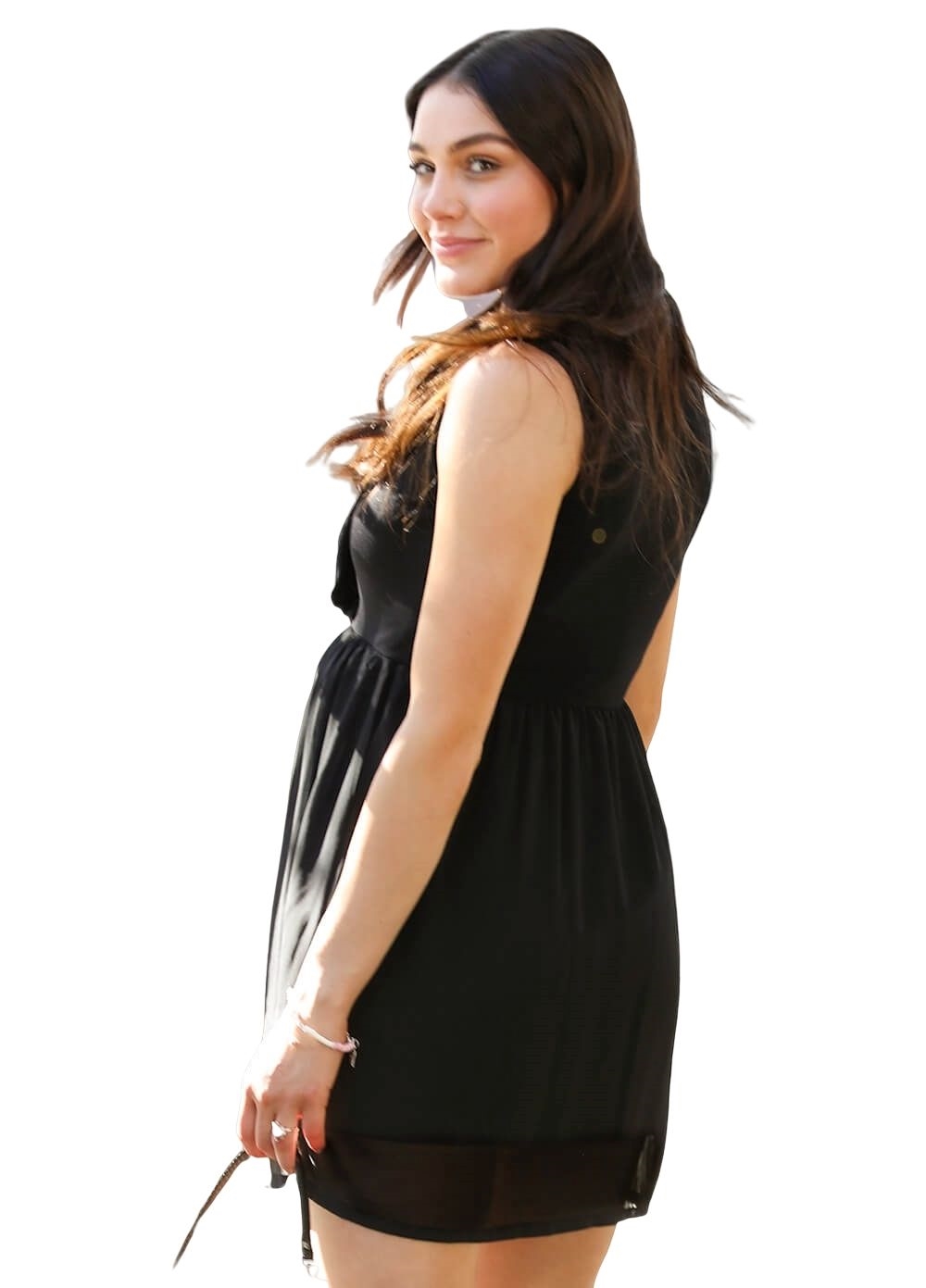 Floressa - Ebony Marquise Chiffon Breastfeeding Dress | Queen Bee