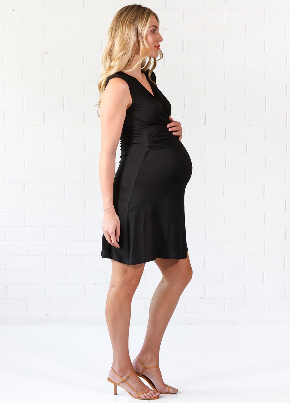 Lait & Co - Moreau Maternity Nursing Dress in Black | Queen Bee
