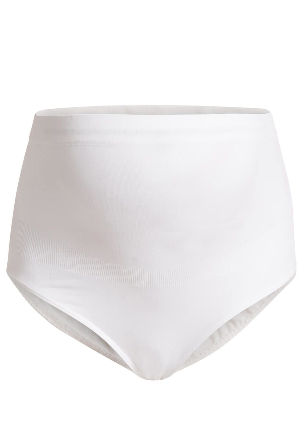 Seamless Over Belly Maternity Briefs in White by Noppies | Queen Bee