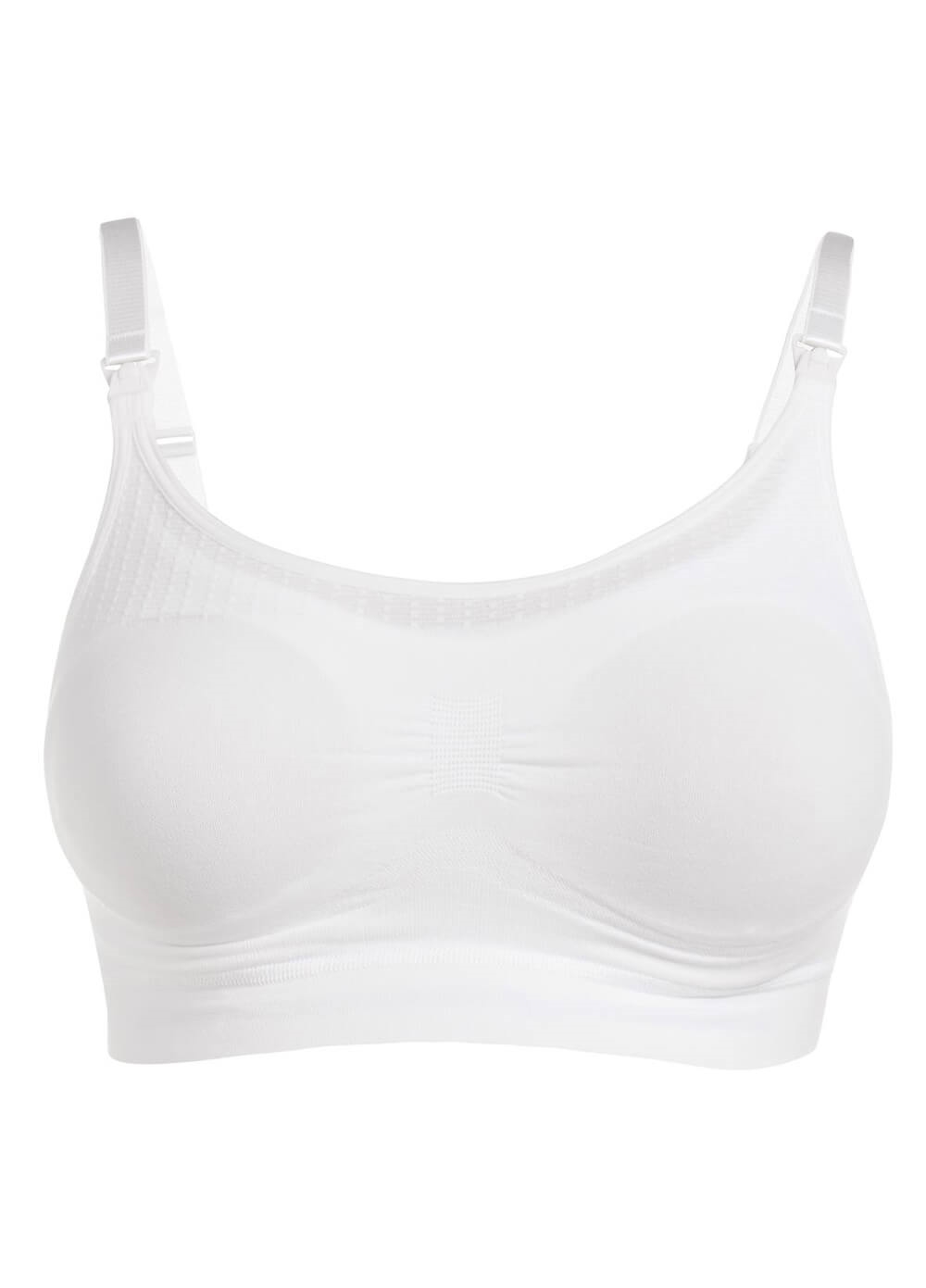 Seamless Maternity Nursing Bra in White by Noppies Queen Bee