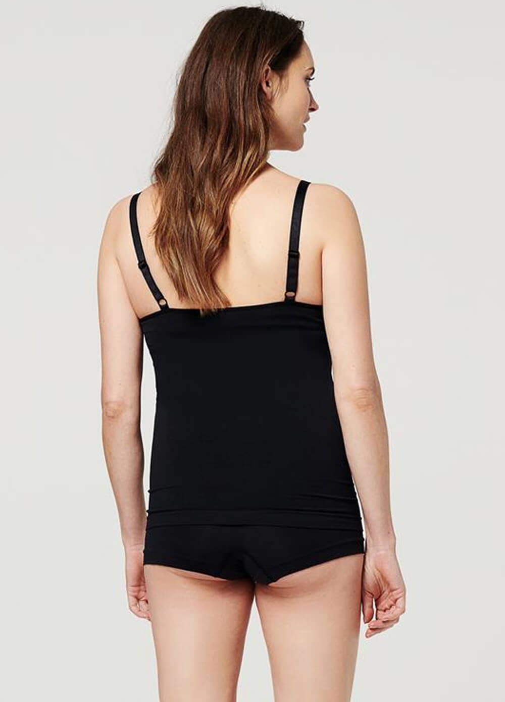 Seamless Maternity Nursing Cami in Black by Noppies | Queen Bee