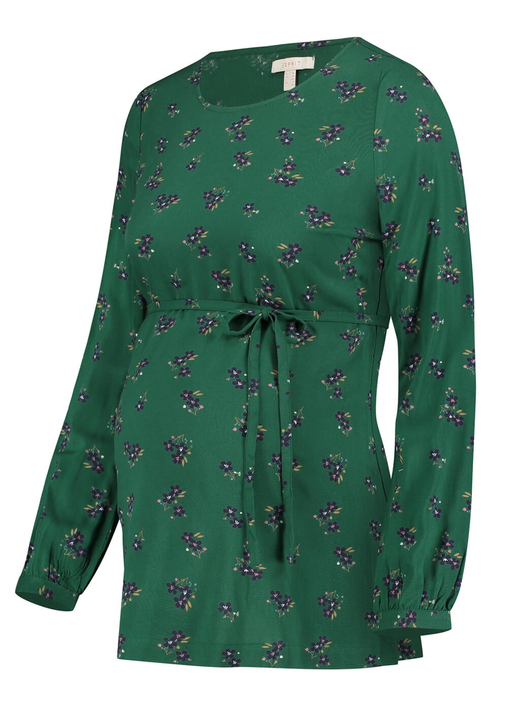 Esprit - Green Floral Viscose Maternity Blouse | Queen Bee