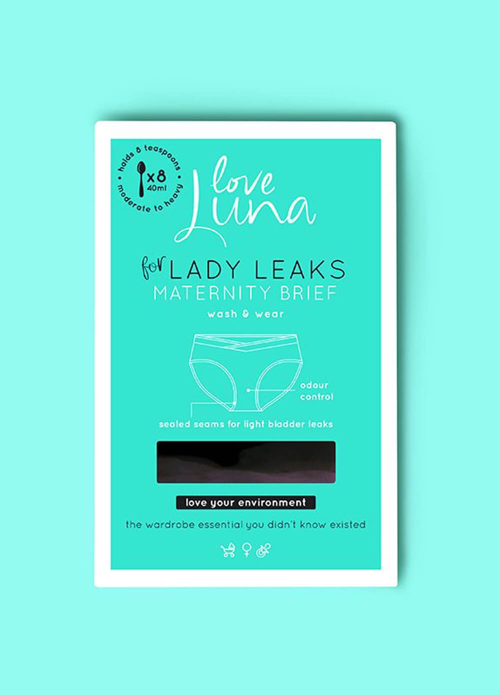 Love Luna - Maternity Light Bladder Leak Briefs | Queen Bee