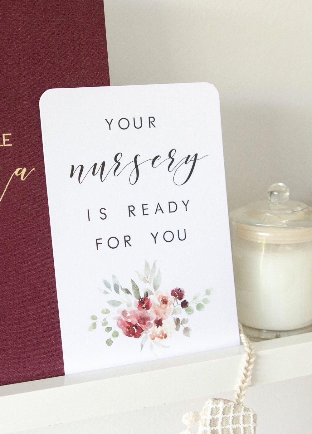 Pregnancy Milestone Cards in Fleur by Blossom & Pear