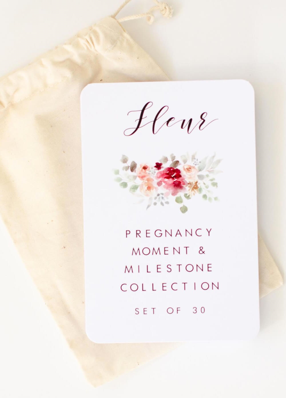 Pregnancy Milestone Cards in Fleur by Blossom & Pear