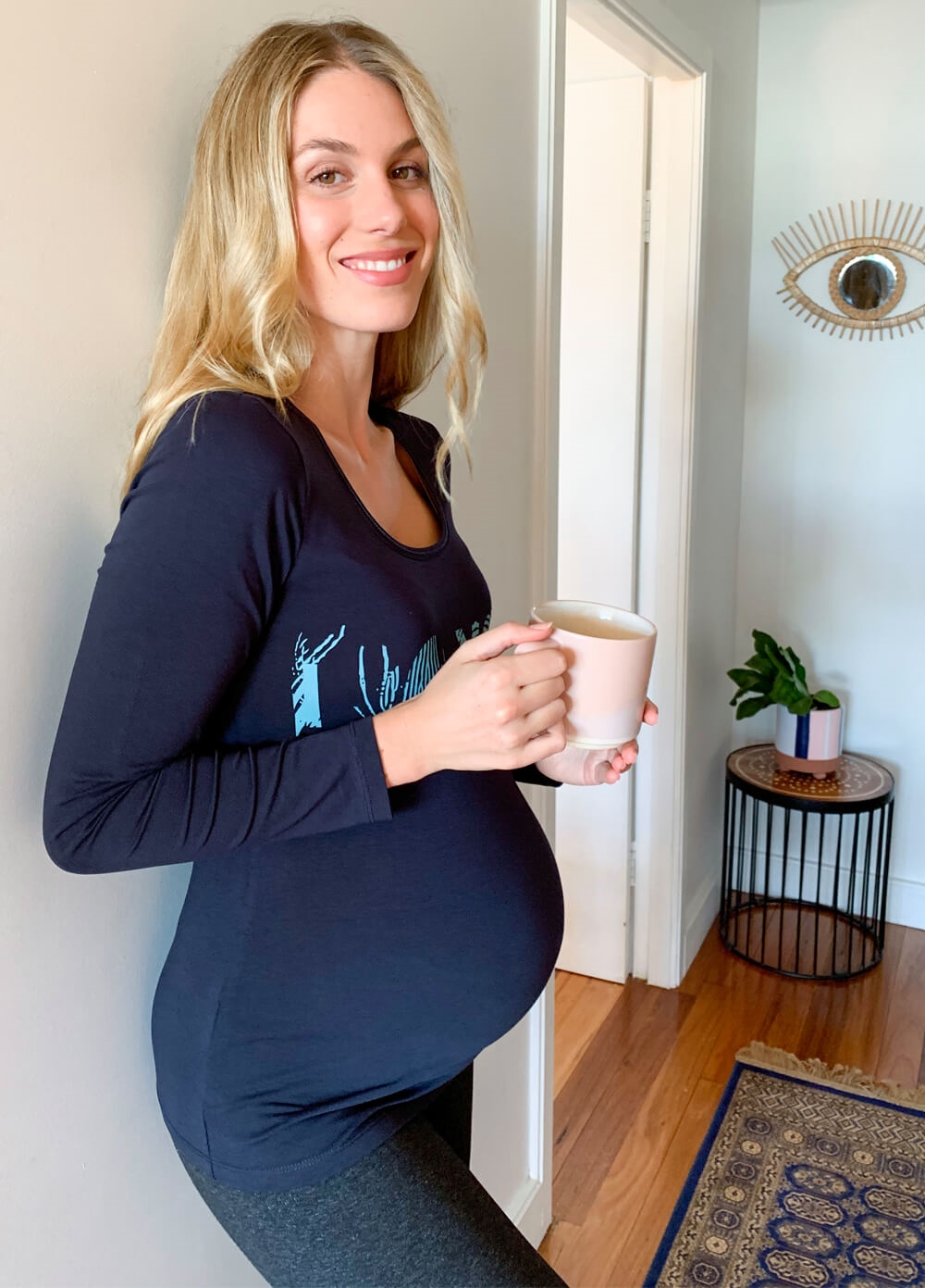 Esprit - I Heart You Maternity Tee in Navy | Queen Bee