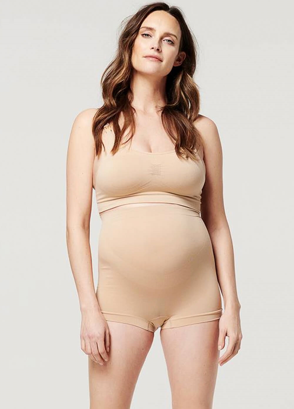 Noppies - Seamless Maternity Boyleg Shorts in Nude | Queen Bee