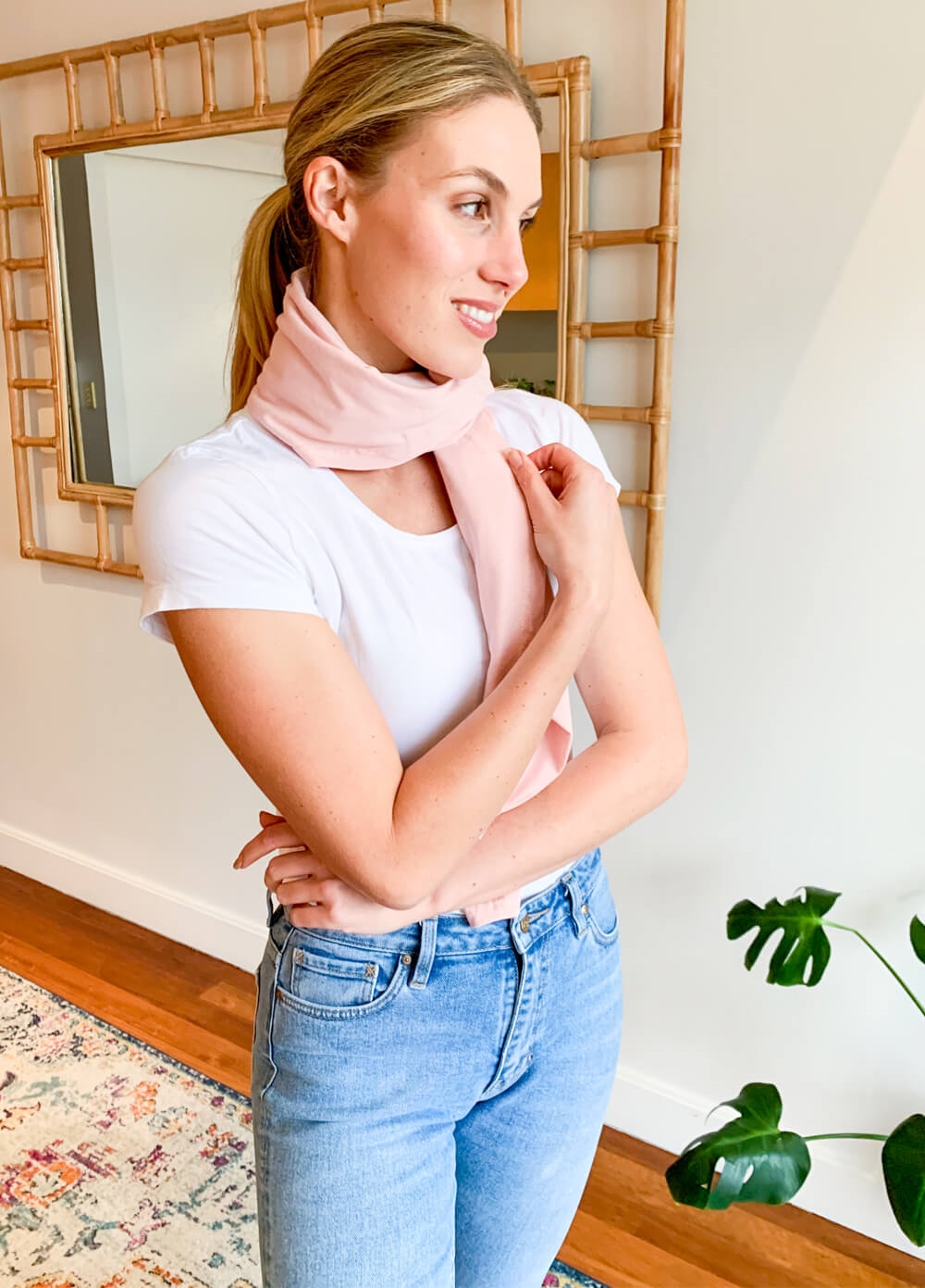Lait & Co - Nursing Couverture in Pale Pink | Queen Bee