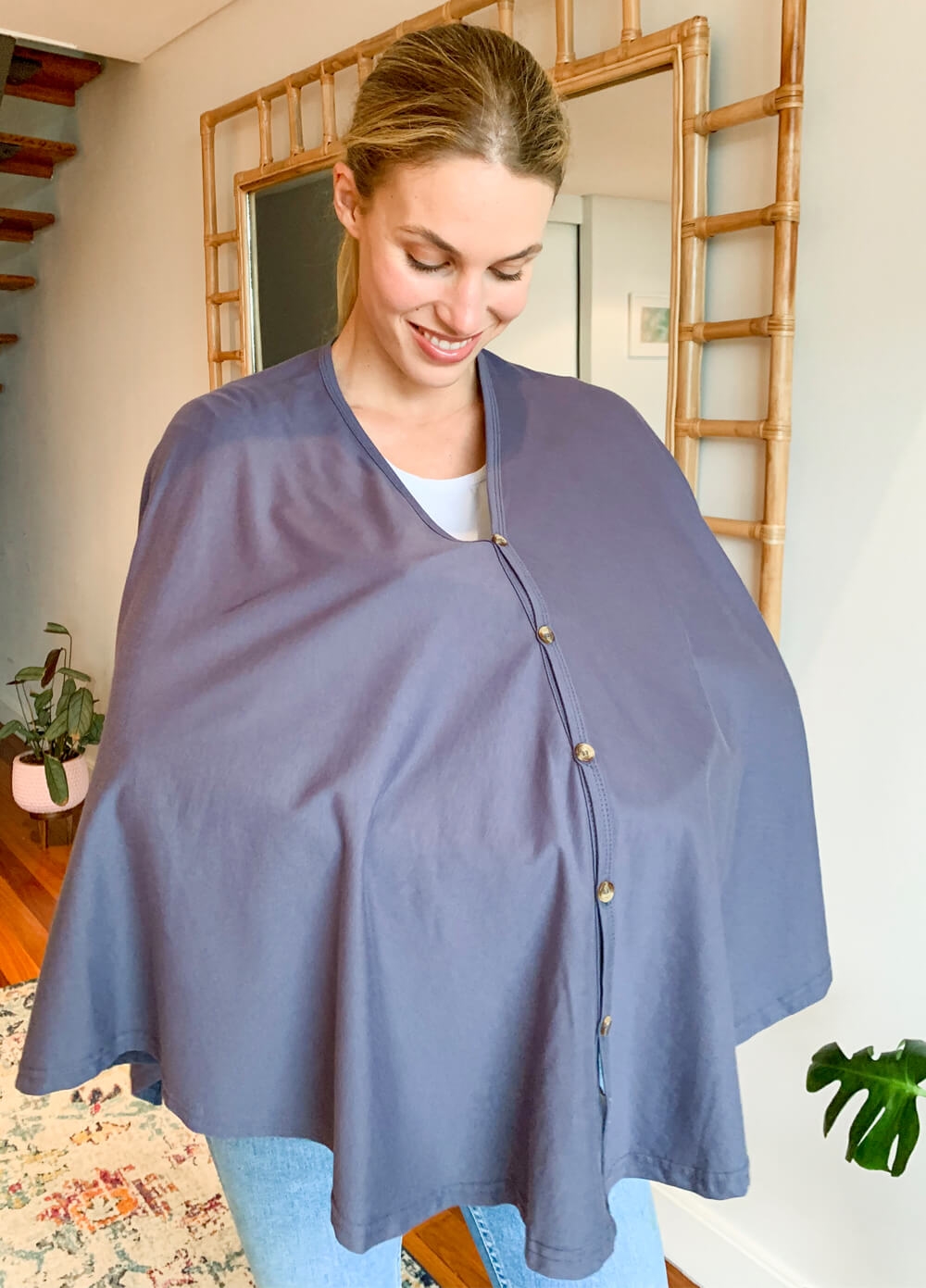 Lait & Co - Nursing Couverture in Charcoal | Queen Bee