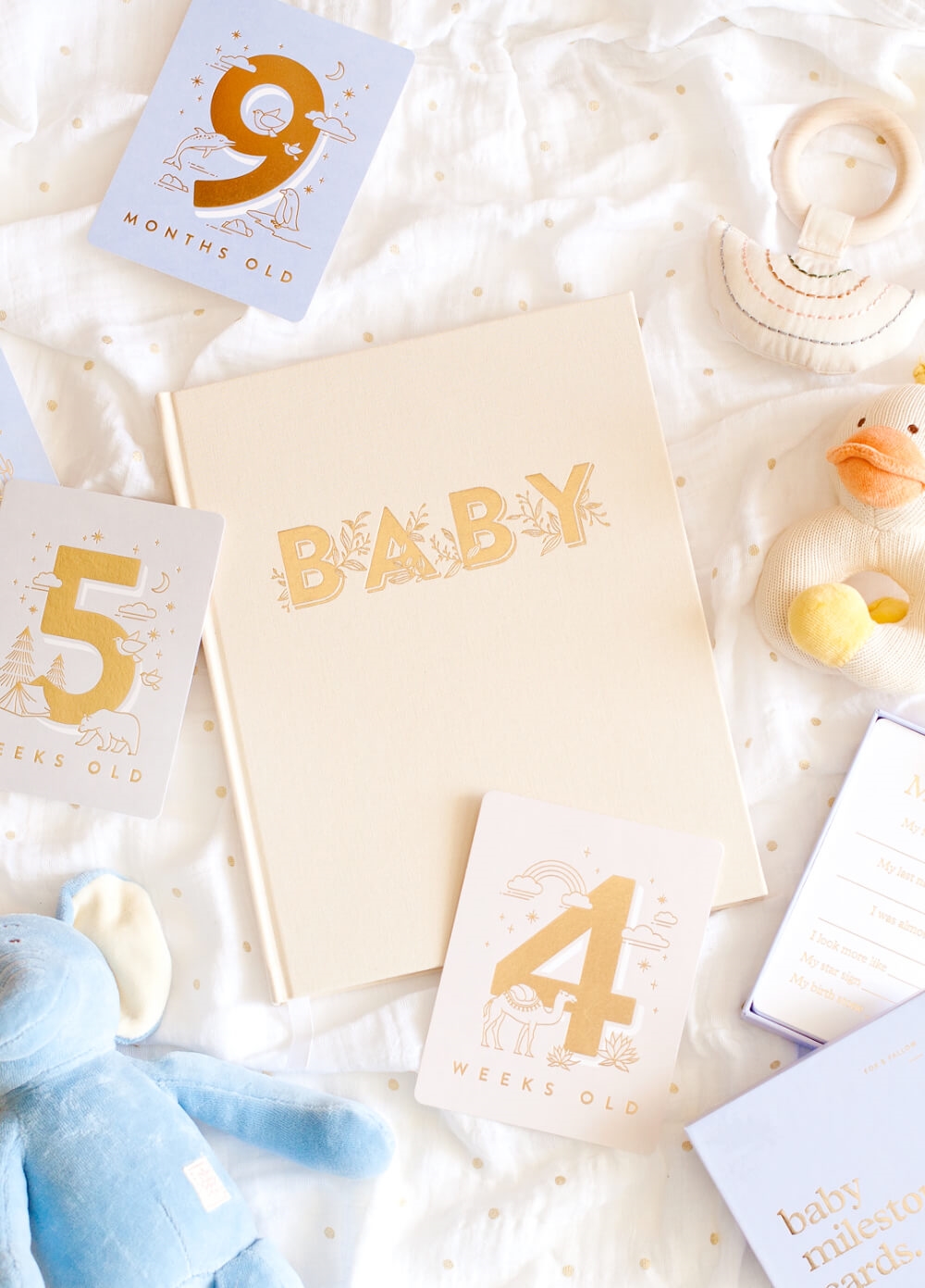 Fox & Fallow - Gender Neutral Baby Book in Buttermilk | Queen Bee