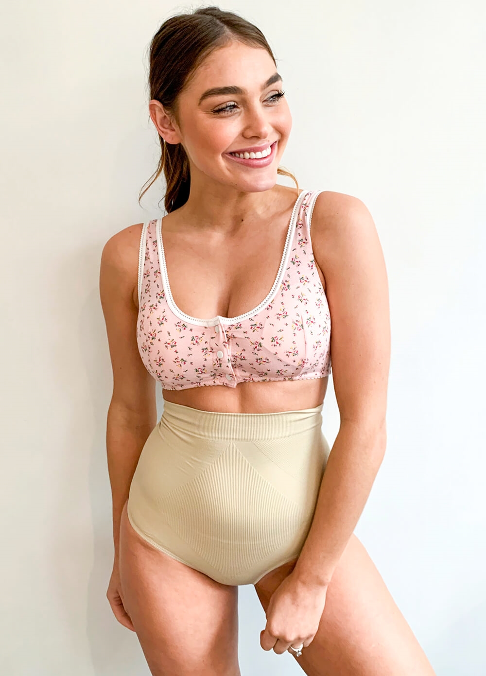 Queen Bee - Thea Postpartum Shaping Briefs in Nude