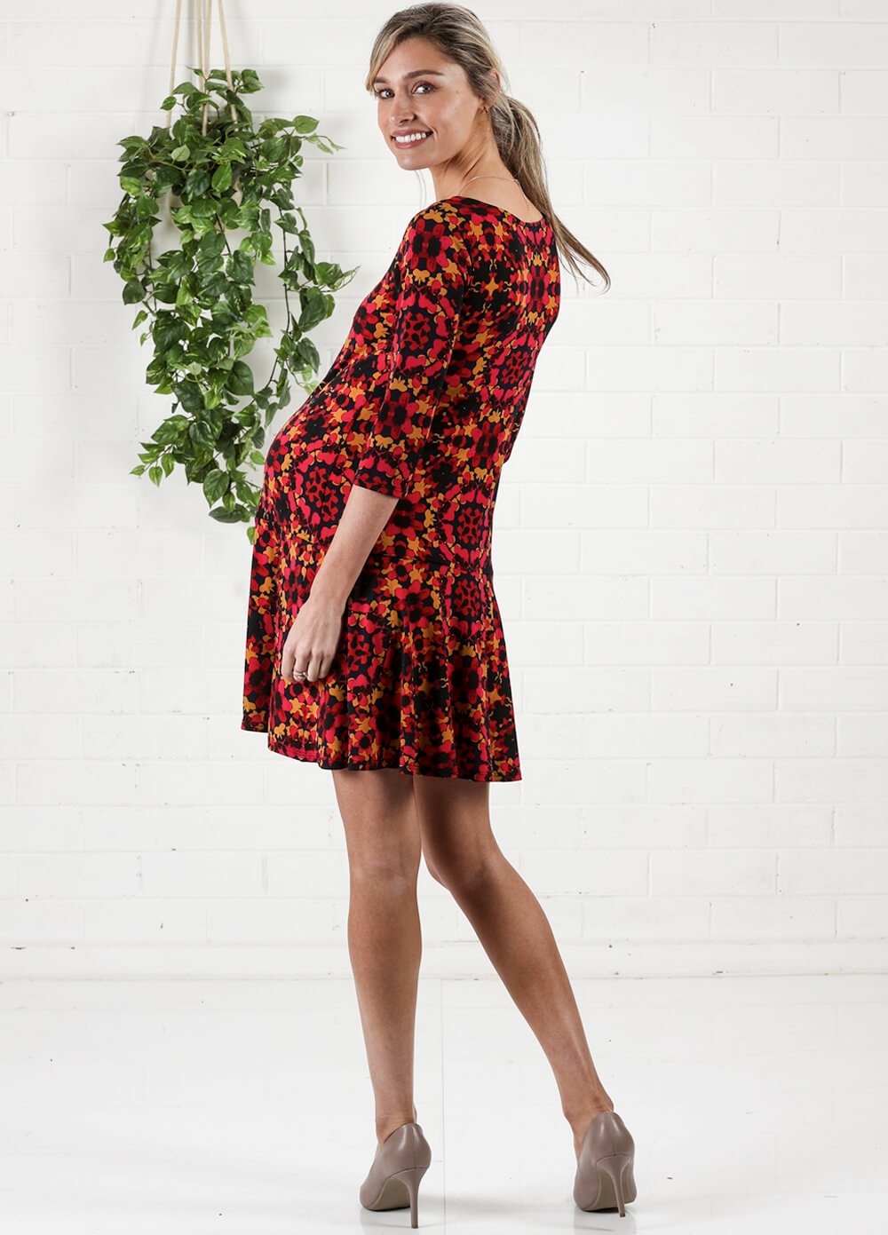 Red Utopia Kelsey Maternity Dress by Leota 