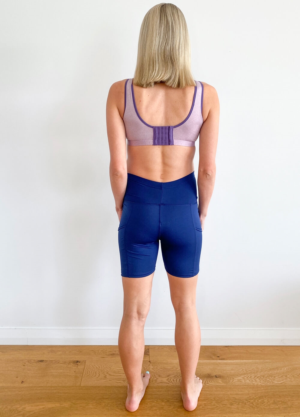 Queen Bee - Ellyse Maternity Active Bike Shorts in Navy