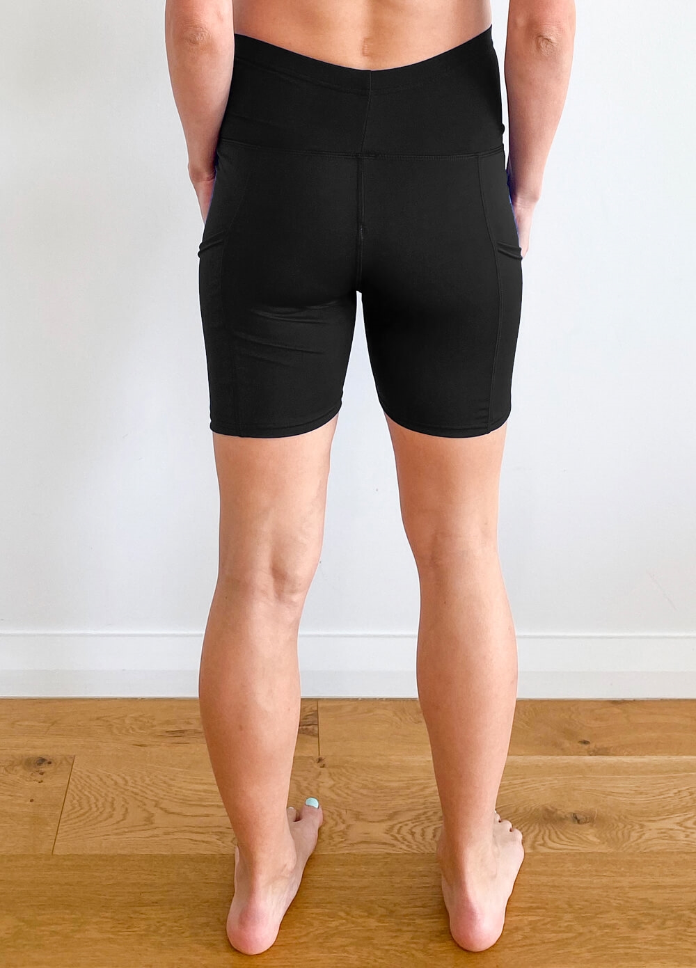 Queen Bee - Ellyse Maternity Active Bike Shorts in Black