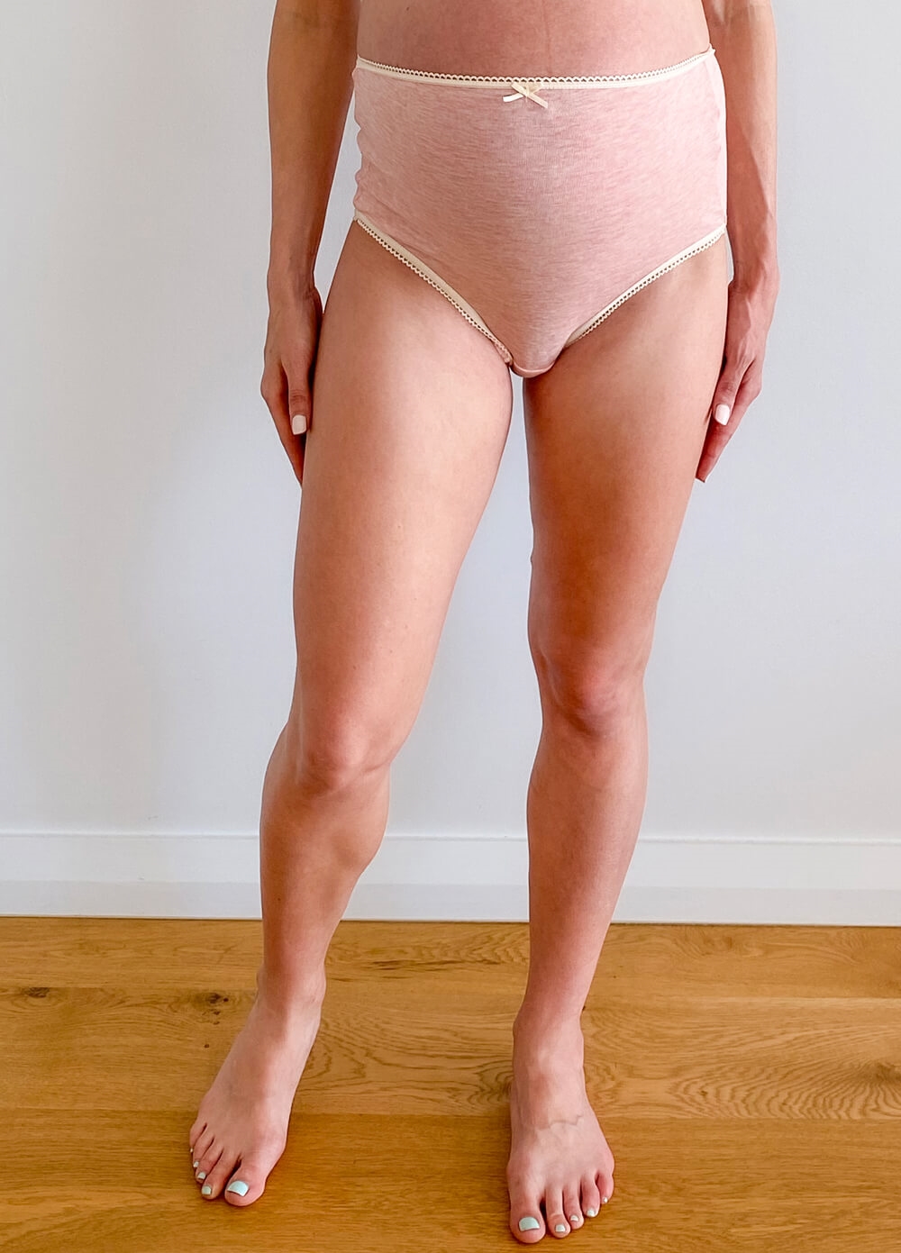 QueenBee® - Evelina 3-pack Maternity Briefs in Pink Stripes