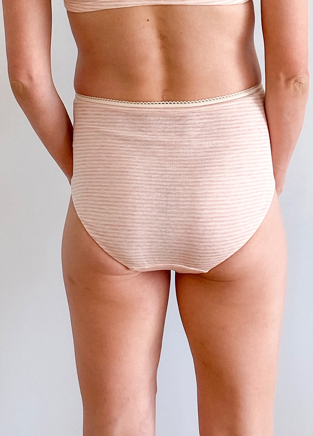 QueenBee® - Evelina 3-pack Maternity Briefs in Pink Stripes