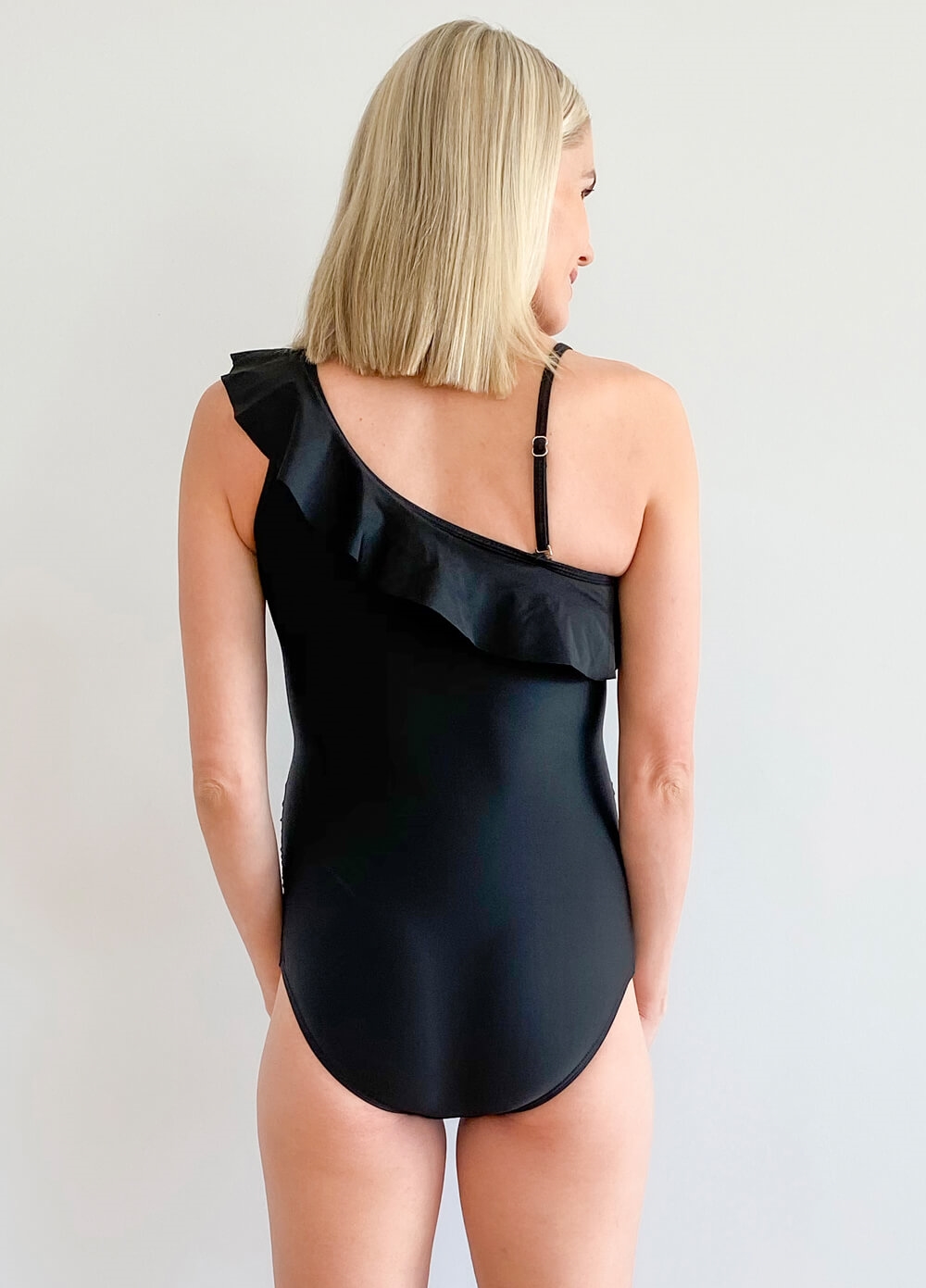 Lait & Co - Alessa One Shouldered Maternity Swimsuit | Queen Bee