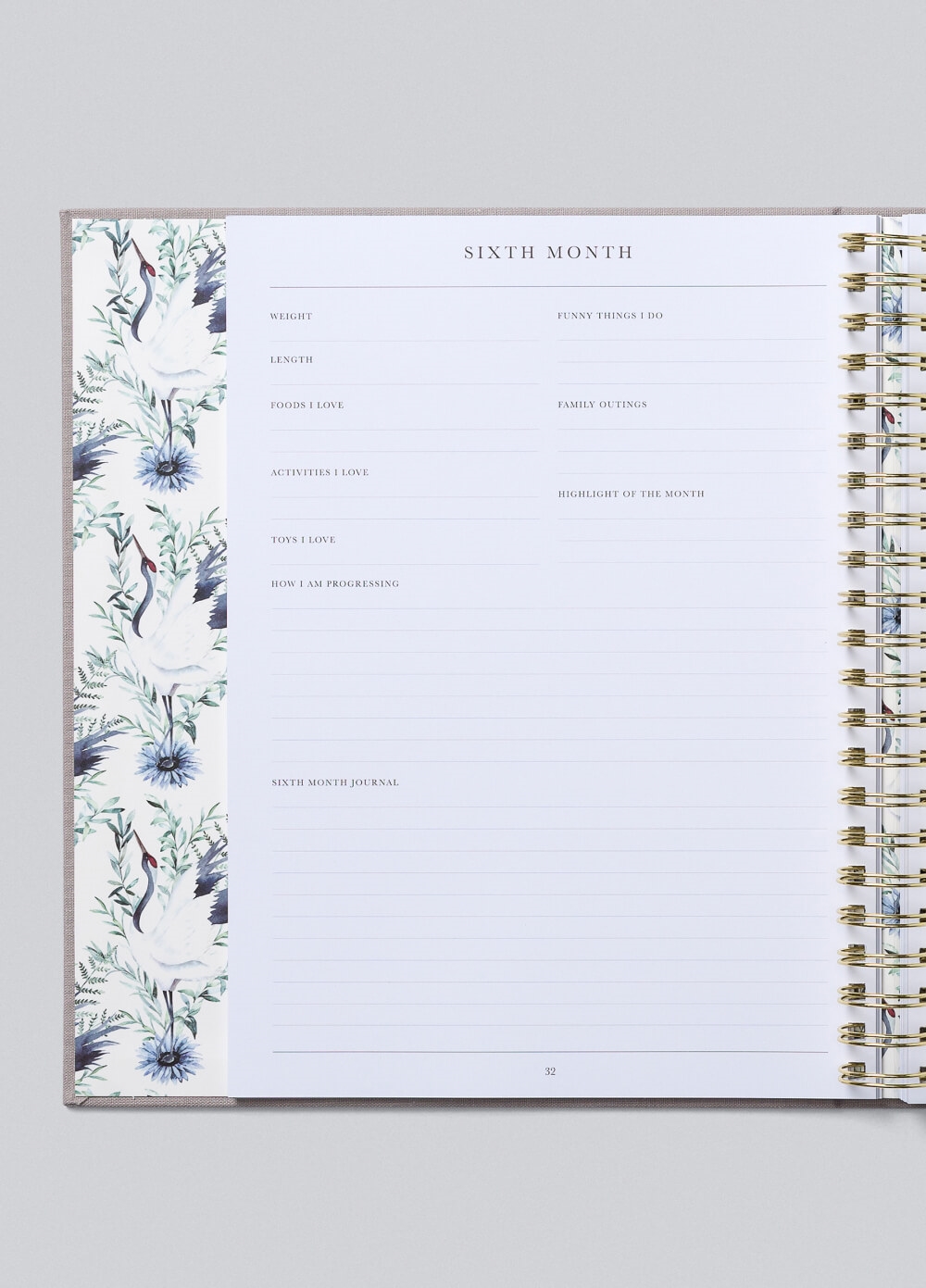 Write to Me - Baby, Your First Five Years in Grey | Queen Bee