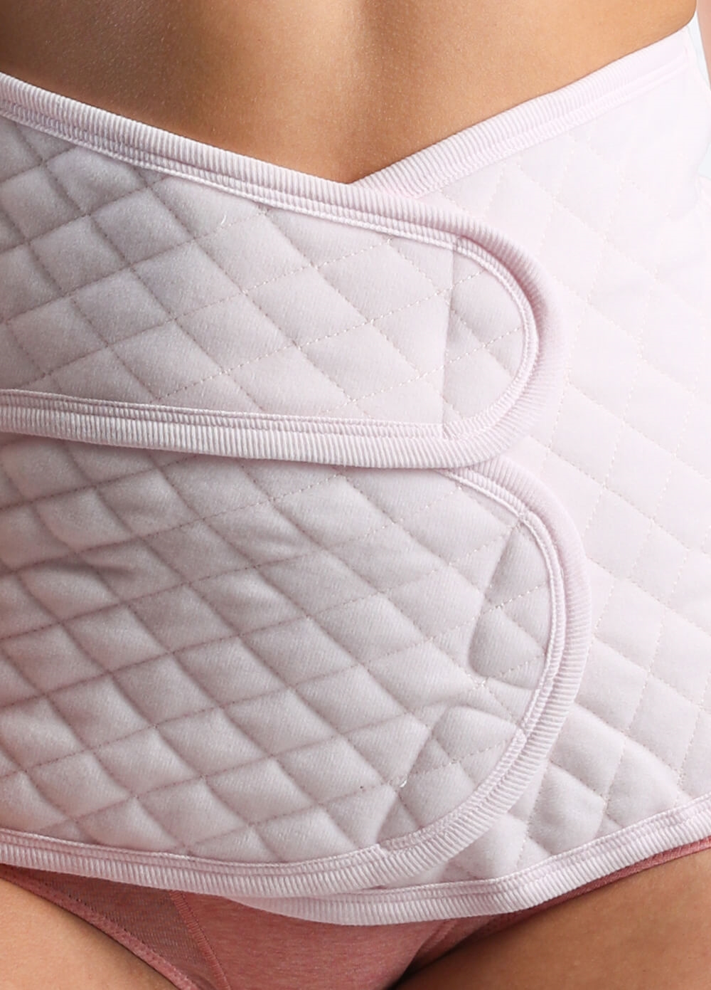 Post Caesarean Quilted Belly Wrap in Pink | Queen Bee