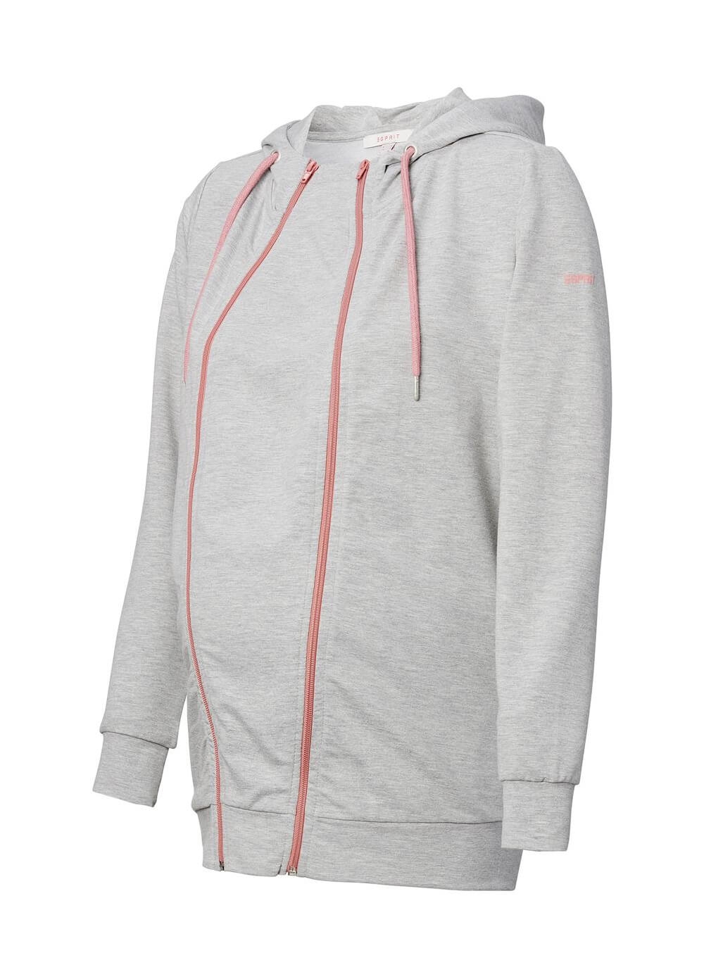 Esprit - 3-Way Zip Hooded Maternity & Nursing Sweater | Queen Bee