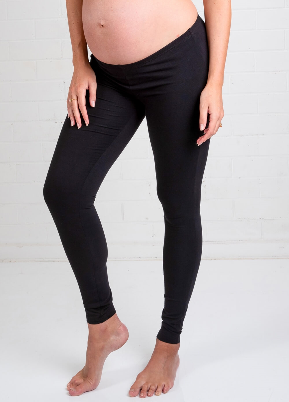 Trimester - Oasis Black Maternity Leggings | Queen Bee