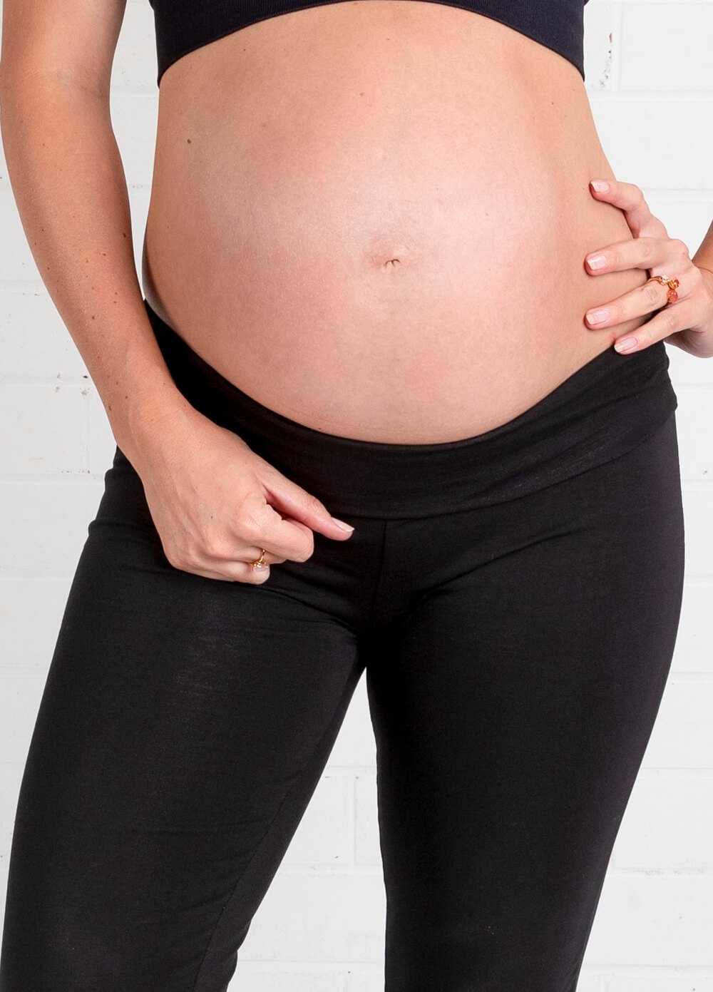 Trimester - Libertine Cropped Maternity Yoga Pants | Queen Bee