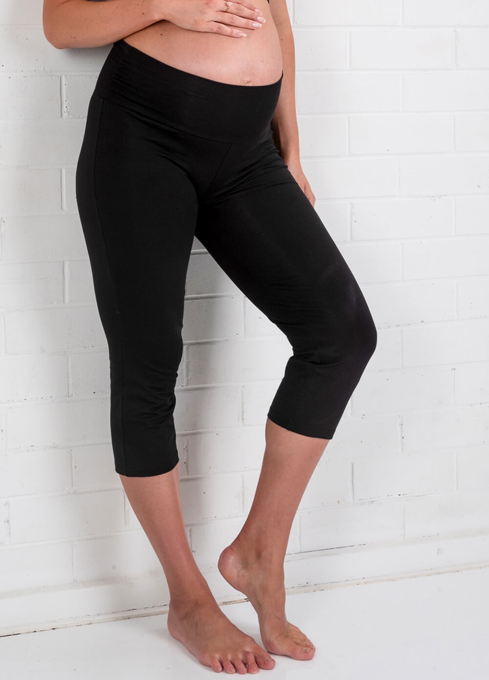 Trimester - Libertine Cropped Maternity Yoga Pants | Queen Bee