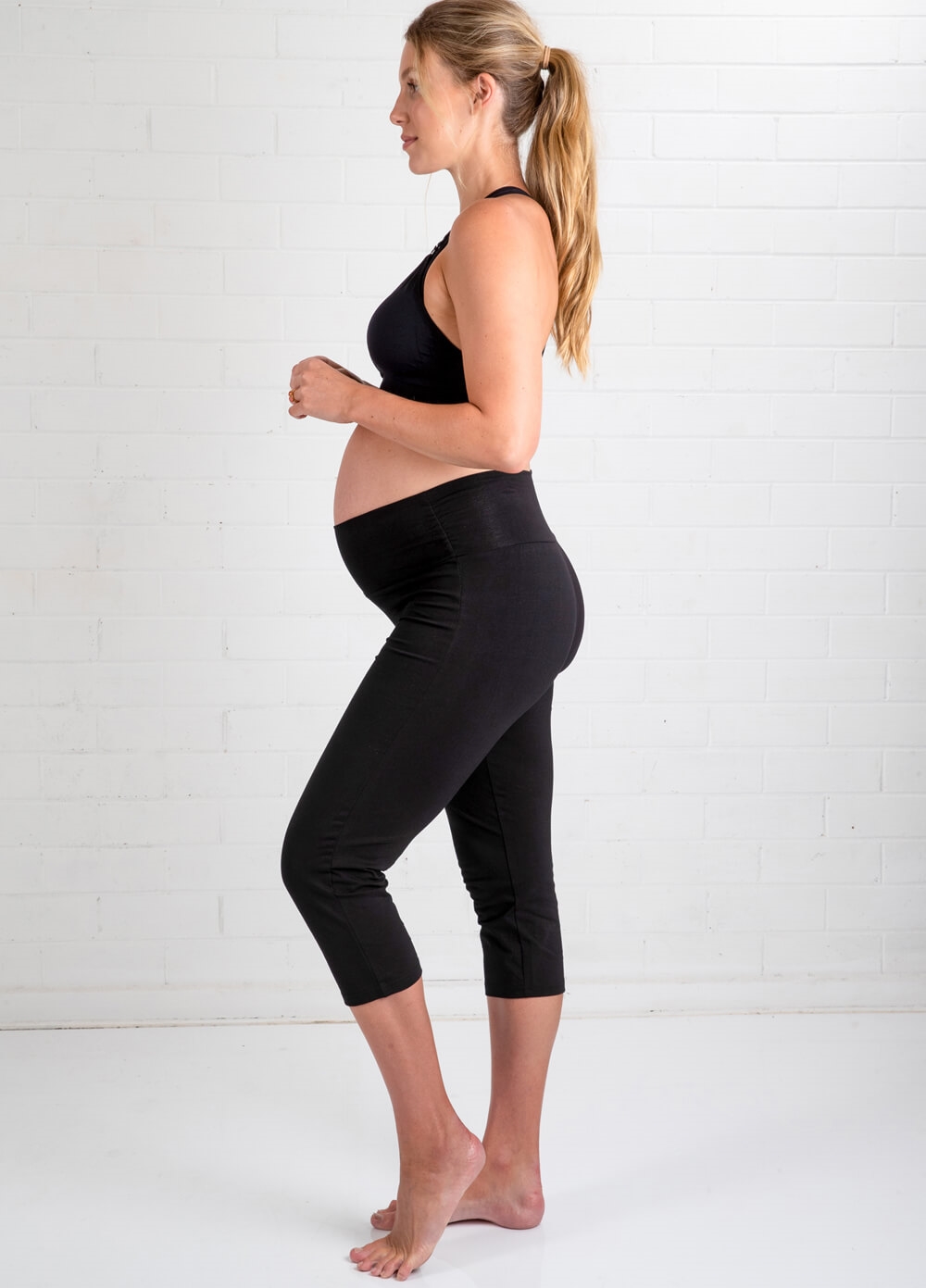 Trimester - Libertine Cropped Maternity Yoga Pants | Queen Bee