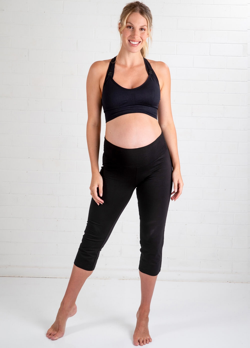 Trimester - Libertine Cropped Maternity Yoga Pants | Queen Bee