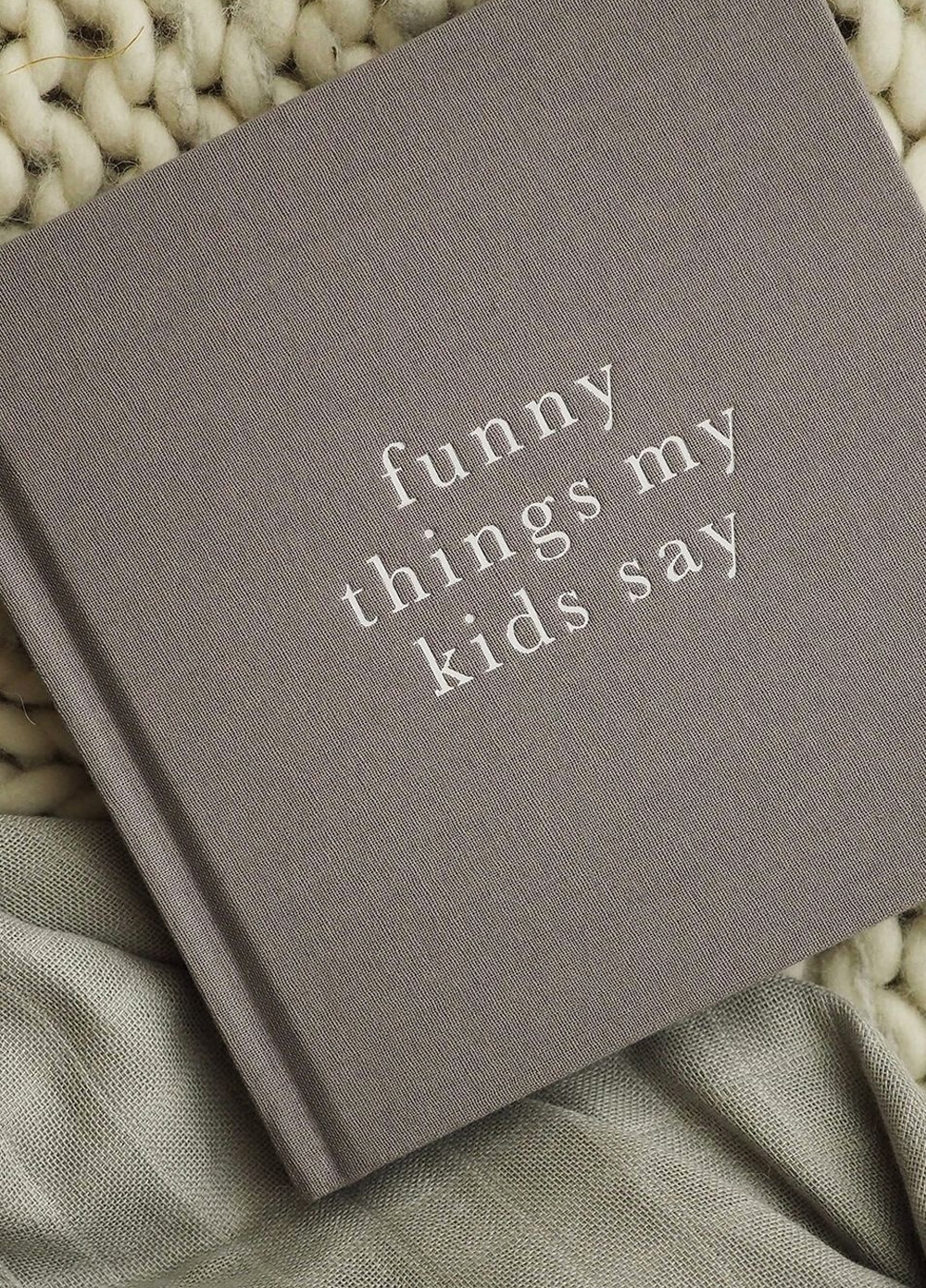 Write to Me - Funny Things My Kids Say Journal - Grey | Queen Bee