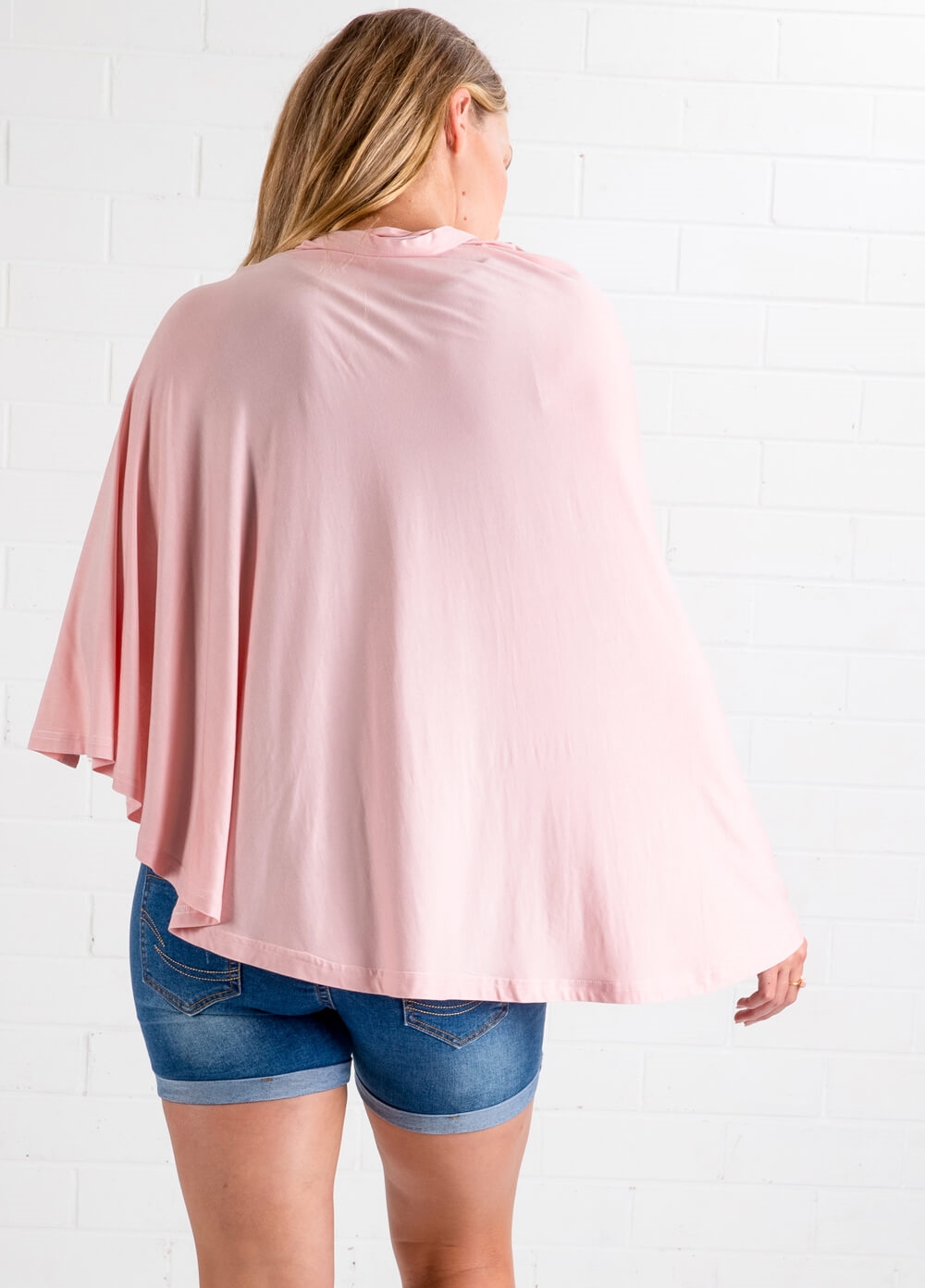 Lait & Co - Memoire Nursing Cover Shawl in Pink | Queen Bee