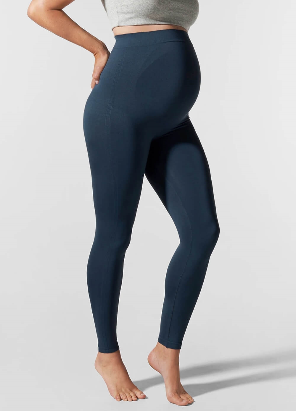 Blanqi - High Performance Belly Lift & Support Leggings in Storm