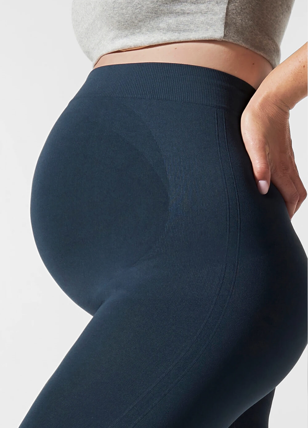 Blanqi - High Performance Belly Lift & Support Leggings in Storm