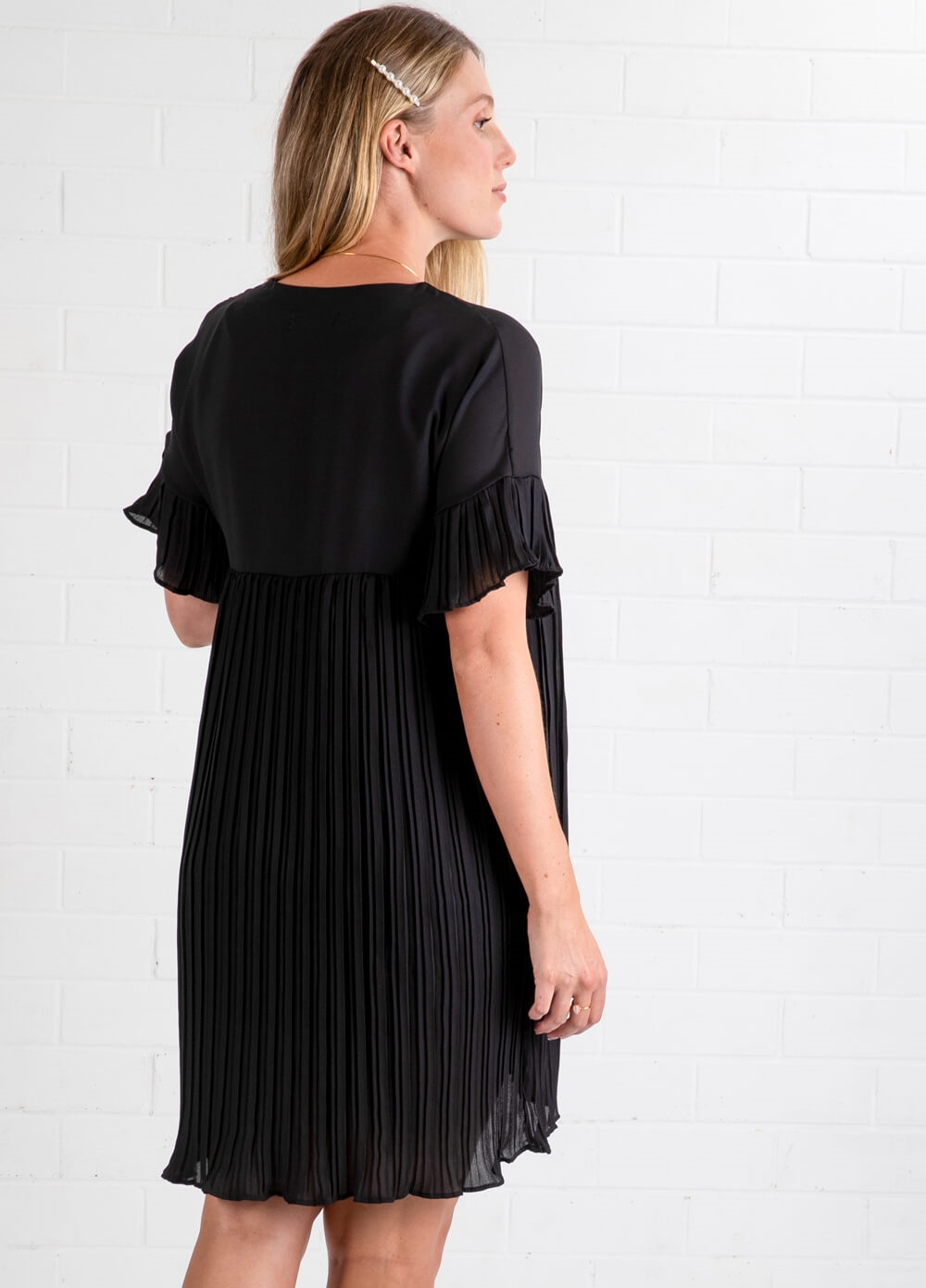 Lait & Co - Laurent Pleated Maternity Party Dress | Queen Bee
