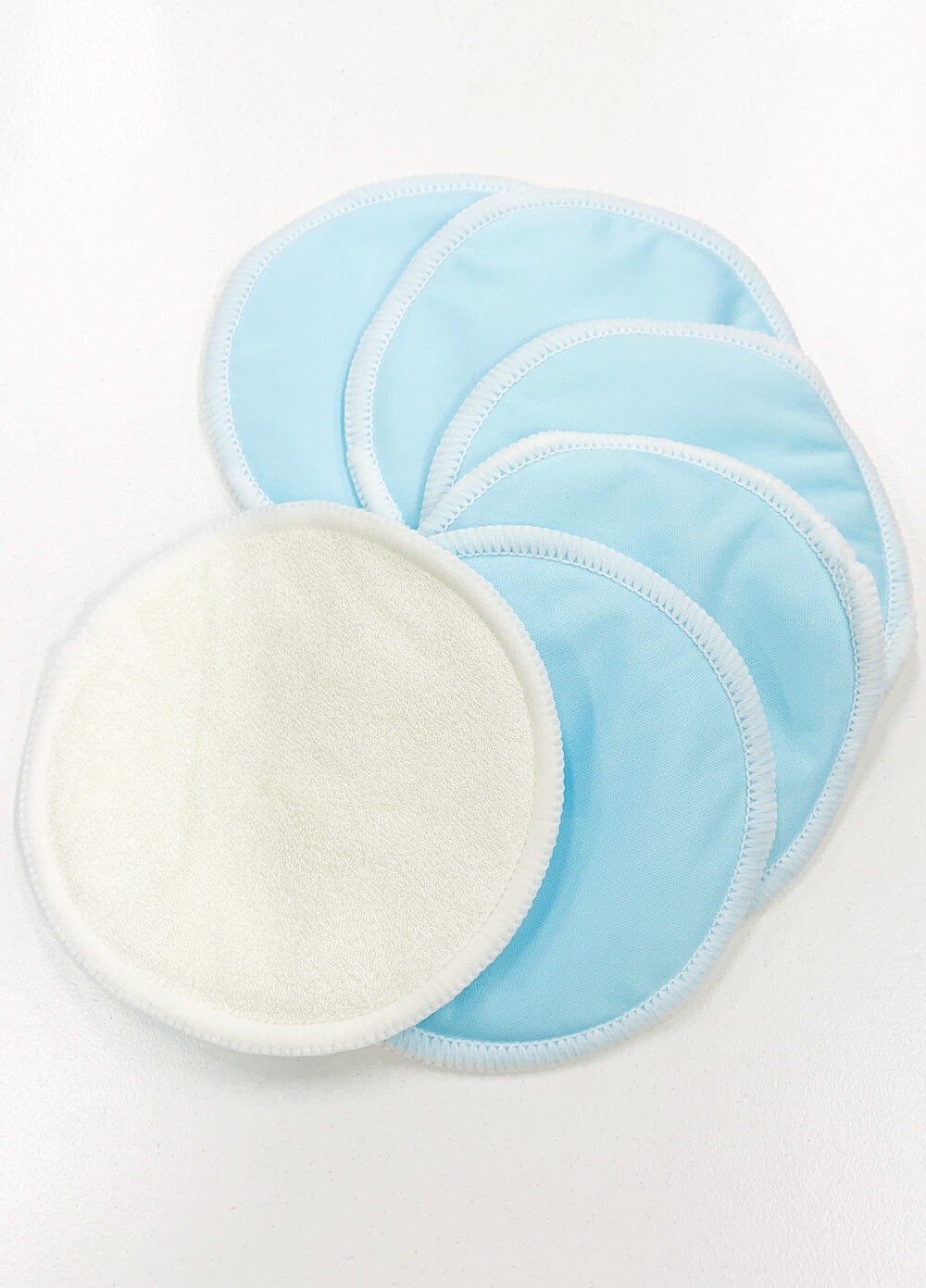 Resuable Bamboo Breast Pads (3 Pairs) in Blue - Queen Bee