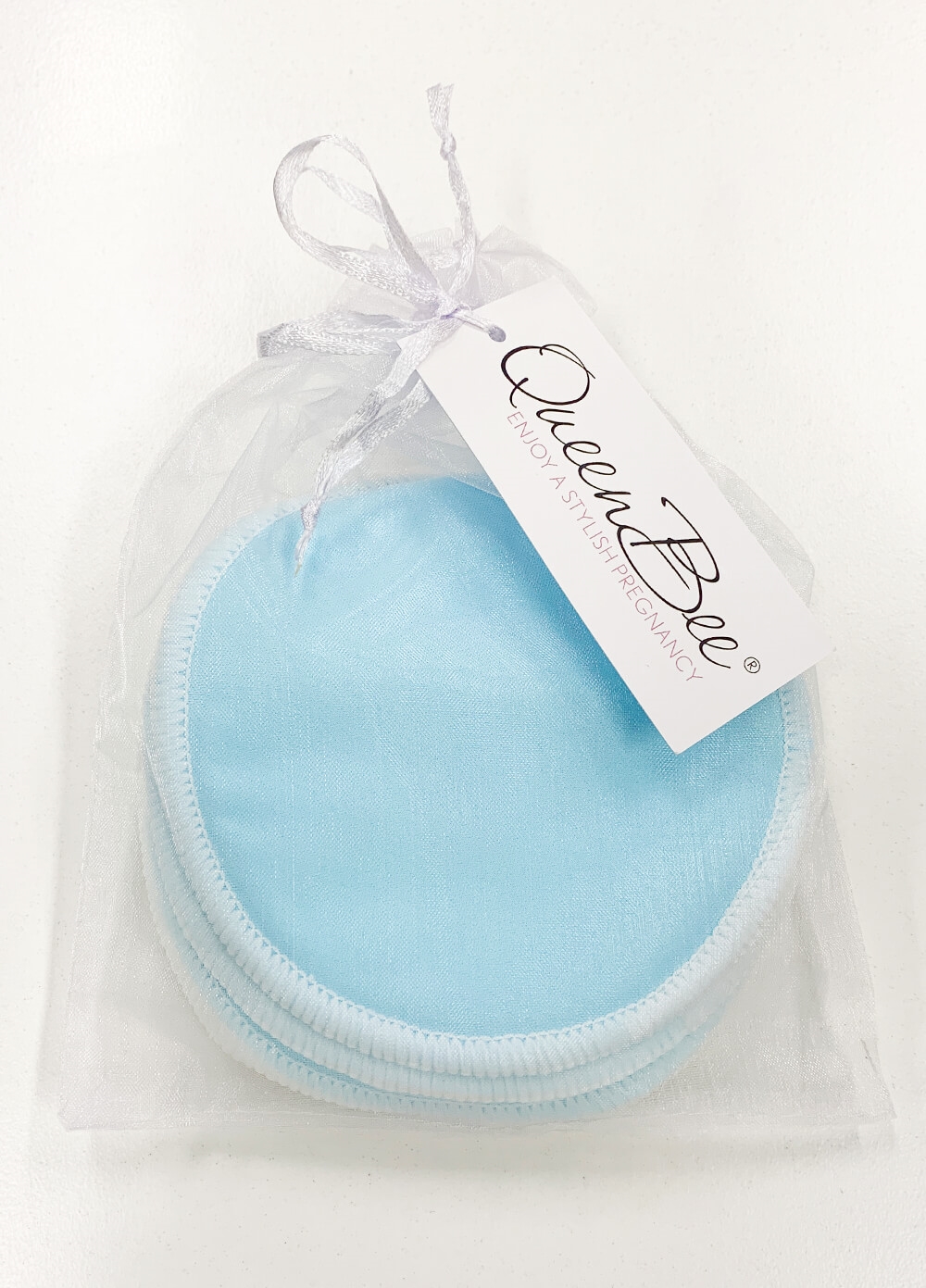 Resuable Bamboo Breast Pads (3 Pairs) in Blue - Queen Bee