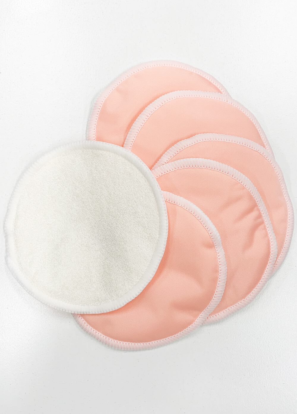 Resuable Bamboo Breast Pads (3 Pairs) in Pink - Queen Bee