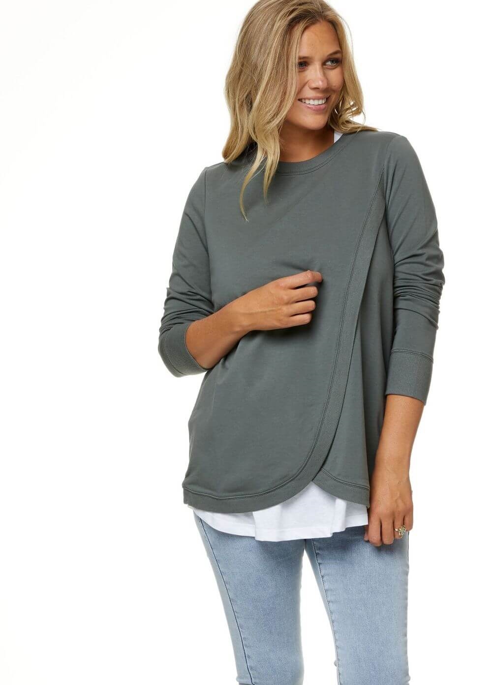 Bae - You Remind Me Maternity Nursing Sweater | Queen Bee