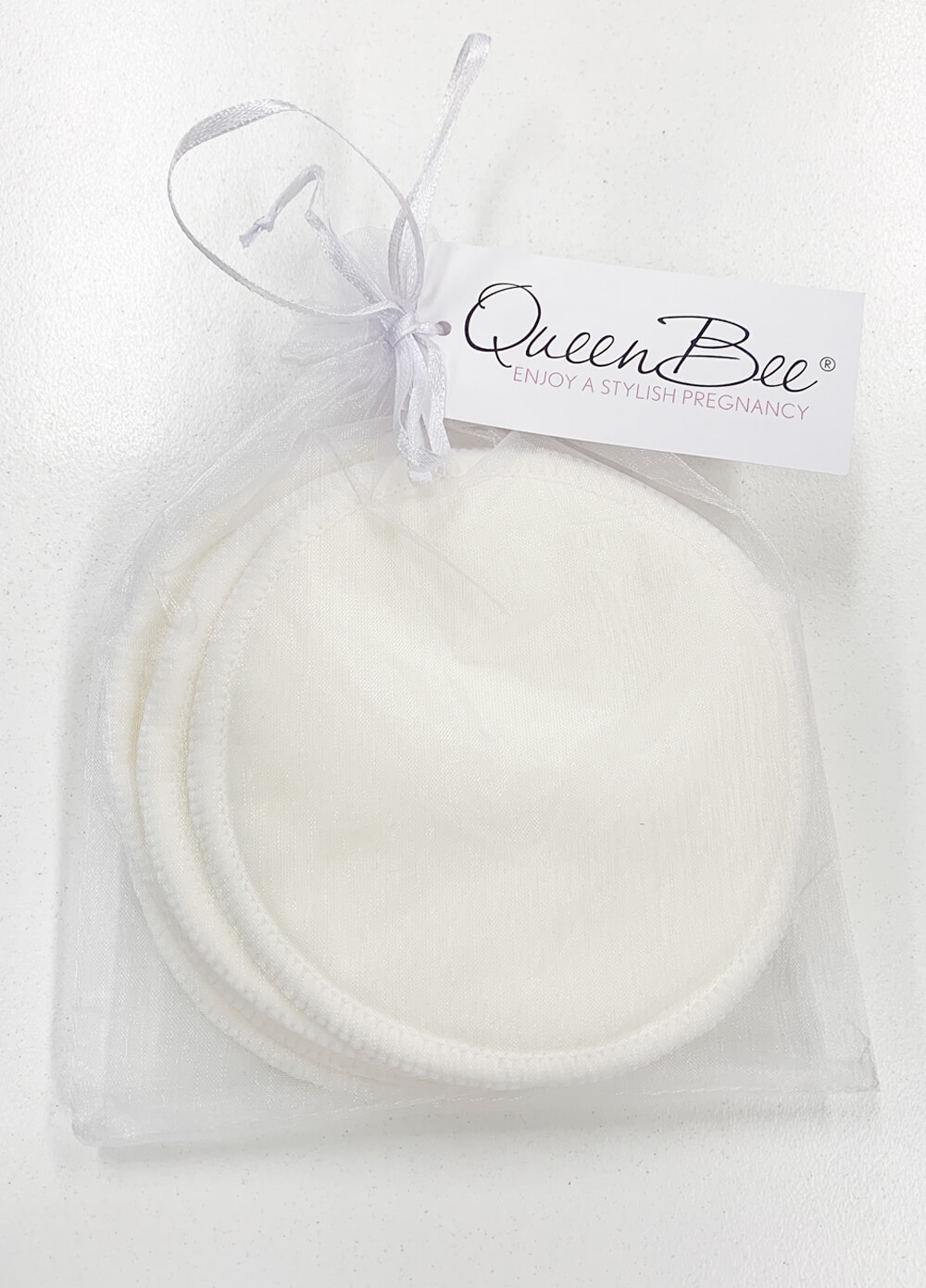 Queen Bee - Resuable Bamboo Breast Pads (3 Pairs) in Natural