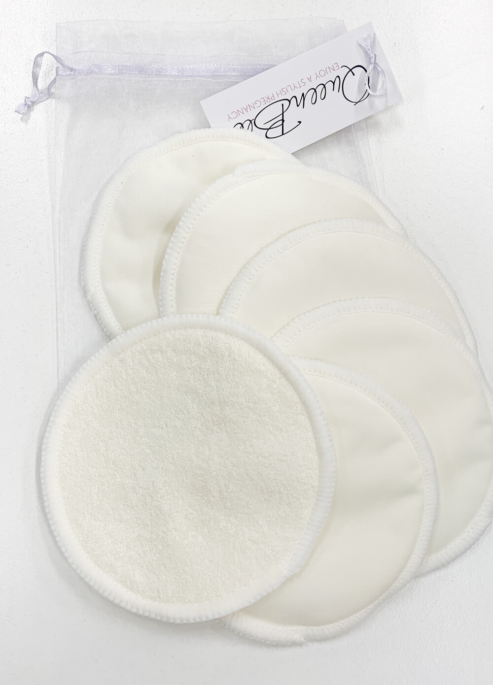 Queen Bee - Resuable Bamboo Breast Pads (3 Pairs) in Natural