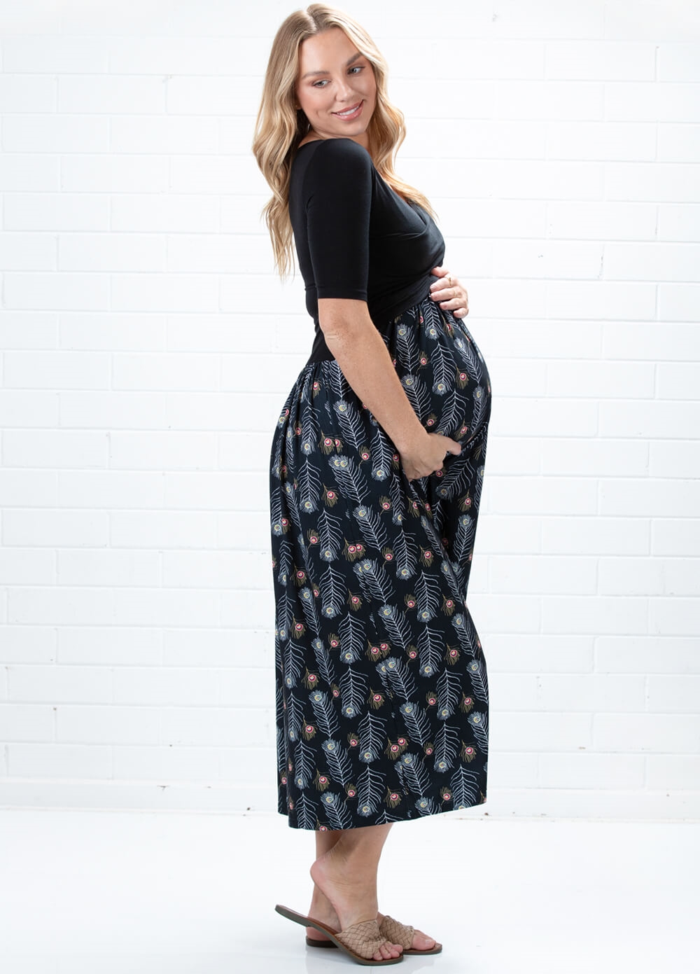Floressa - Delphine Maternity Nursing Maxi Dress | Queen Bee