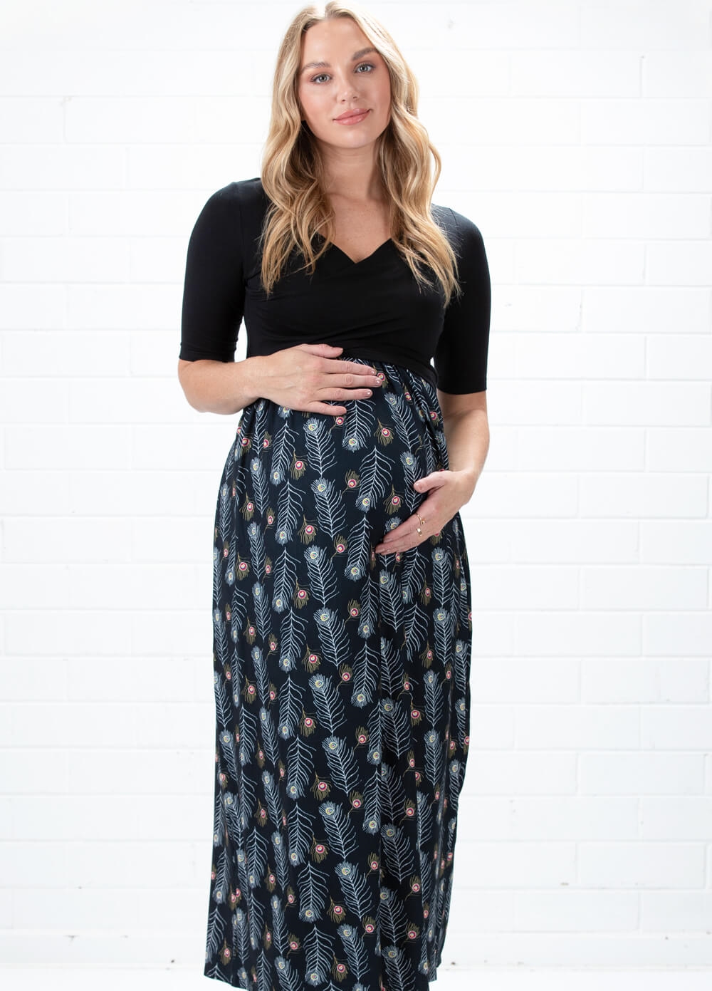 Floressa - Delphine Maternity Nursing Maxi Dress | Queen Bee